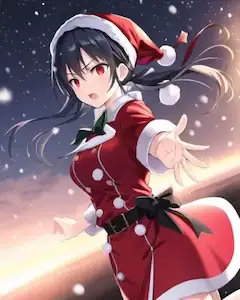 颯爽と威勢良く雪の中を駆け抜けてやる！