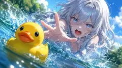 アヒルを追いかける私