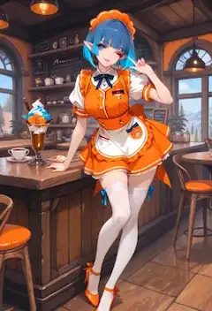 袖の線が描く空間の影