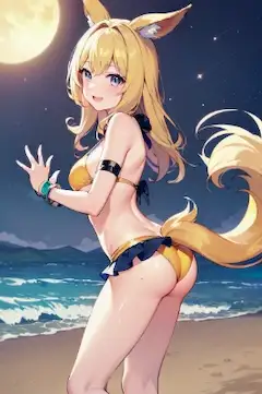 ウマ娘！　ゴールドシチーのビキニ水着で御座います
