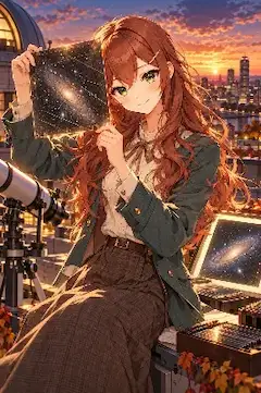 天体観測の少女
