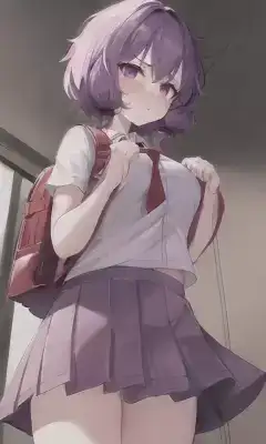 ランドセルを背負うという辱めを受けて怒ってる結月ゆかり