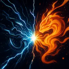 雷炎の激突：二龍の運命戦