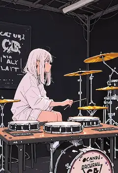 深夜のドラムに込めた夢のリズム