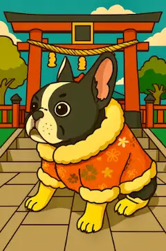 Bulldog at Shrine
