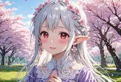 桜の精霊と春の出会い