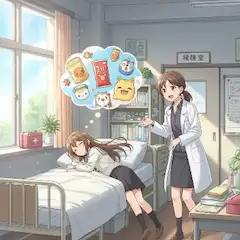 保健室で浮かぶ甘い夢の誘惑