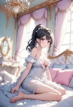 朝の優雅な微笑み