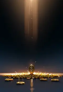 闇を照らす黄金のコイン