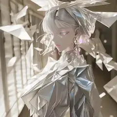 折り紙の少女と光の記憶