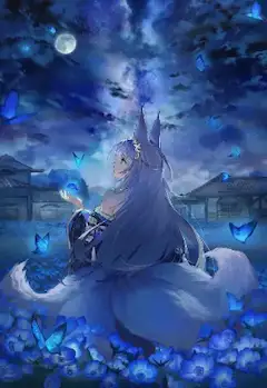 満月の夜空を見上げるアズールレーンの信濃🌕