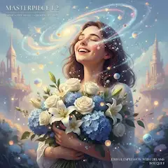 宇宙の花束を抱く少女の夢