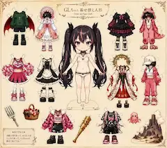 GLちゃん 着せ替え人形