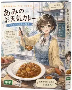あみのお天気カレー。