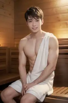 サウナ男子