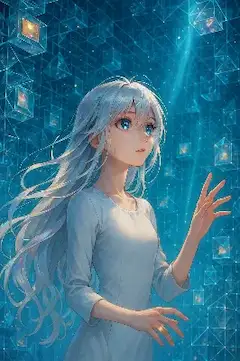 光の記憶に手を伸ばす銀髪の少女