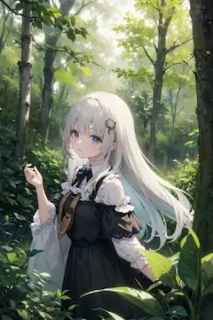 木漏れ日と少女
