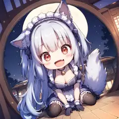 夜担当の獣耳ちびめいど