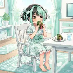ふだん草のおにぎり（ミントちゃん）