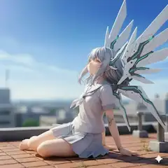 女子高生 × サイボーグ　オリジナル少女