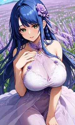 ロベリアさん　ラベンダー畑