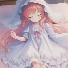 Red Panda Girl - Sleeping time