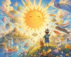 太陽の微笑みと浮かぶ島の冒険