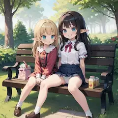 「あのね、こっちの世界の男の人はこうすると喜ぶんだって」「変わってるねー！」