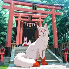 白狐の守りと赤い巫女の祈り