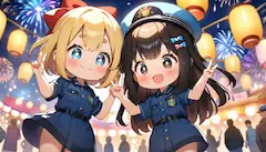 おまつりけいさつだよ～みんな楽しんでいる？