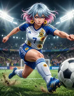 ヒマワリの女子サッカー選手