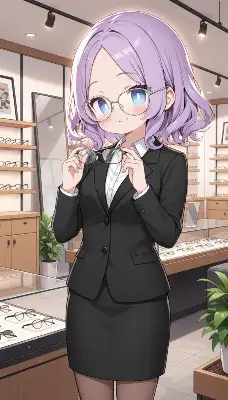 眼鏡屋の店員さん