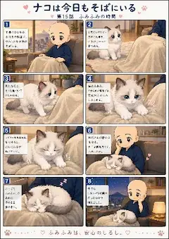 ナコのふみふみで溶ける午後のひととき