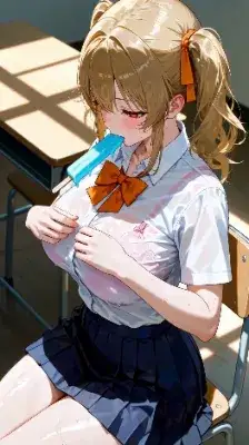 垂れるアイス