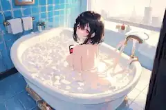 black bath