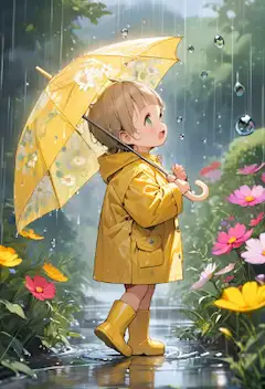 花柄の傘