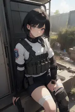 みずきちゃん＠治安介入部隊：お題「包帯」