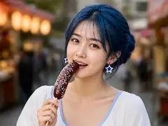 リンちゃん💙チョコバナナ