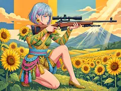 スナイパー雫ちゃん💧 グラフィックポスター調