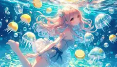 レモン海底の少女の夢幻舞