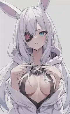 うさぎパーカー×かわいい