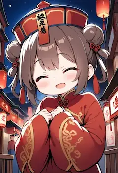 キョンシーのコスプレ