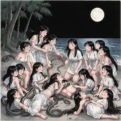 月と稚児