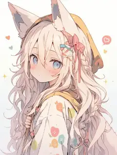 森のキツネ少女が魅せる優しい笑顔