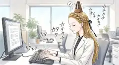 盲目のOL
