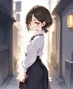 路地の少女
