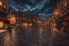 夜の街角