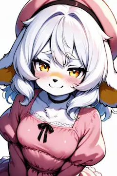 モニエ　ピンクワンピ