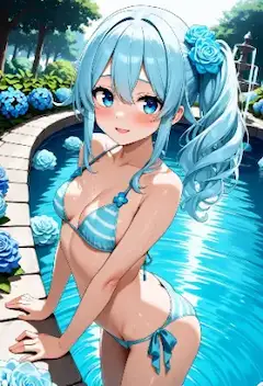 [動画]水着真尋ちゃん