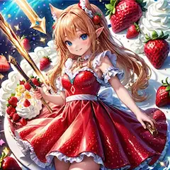 イチゴケーキとケモ耳エルフさん